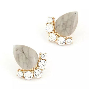 THORN Grey Statement Earrings