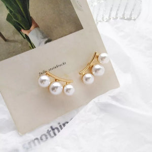 JAMIE Gold and Pearl Earrings