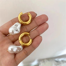 Load image into Gallery viewer, Pearl Statement Earrings
