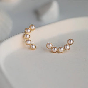 LUMI Gold and Pearl Studs