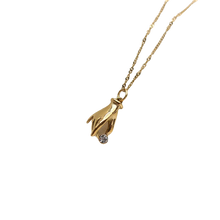 Load image into Gallery viewer, MIA Disembodied Hand Gold Necklace
