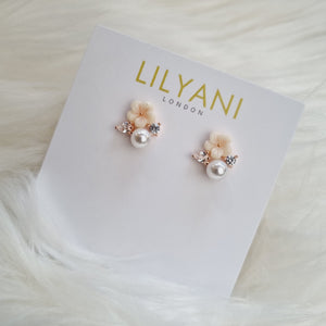 MALONE Rose Gold Studs