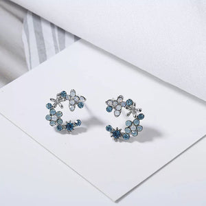 KRISSY Blue Studs - LILYANI LONDON - Earrings