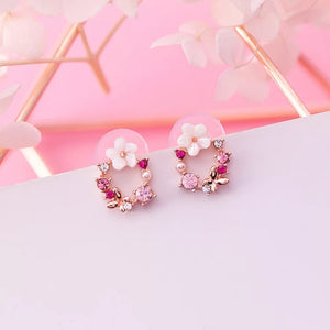 KRISSY Rose-Gold Studs