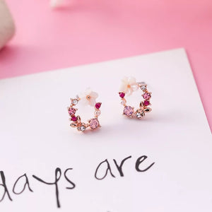 KRISSY Rose-Gold Studs