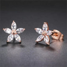 Load image into Gallery viewer, RAYAH Rose Gold Studs
