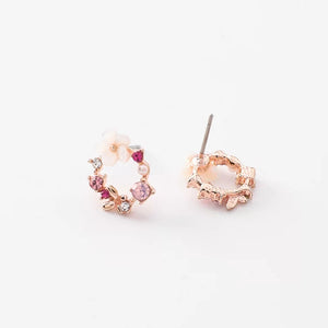 KRISSY Rose-Gold Studs