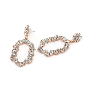 CALLIE Gold Crystal Statement Earrings - LILYANI LONDON - Earrings