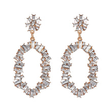 Load image into Gallery viewer, CALLIE Gold Crystal Statement Earrings - LILYANI LONDON - Earrings
