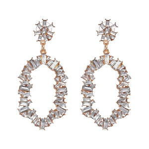 CALLIE Gold Crystal Statement Earrings - LILYANI LONDON - Earrings