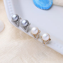 Load image into Gallery viewer, UMA White Studs - LILYANI LONDON - Earrings
