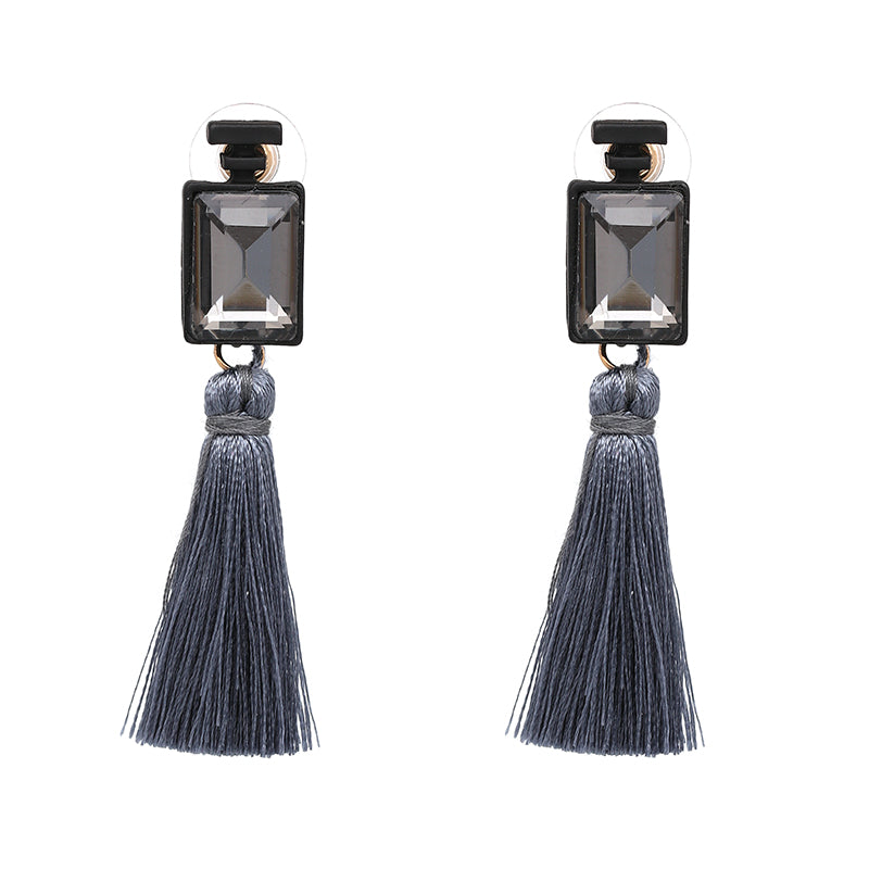 EMI in Grey Statement Earrings - LILYANI LONDON - Earrings