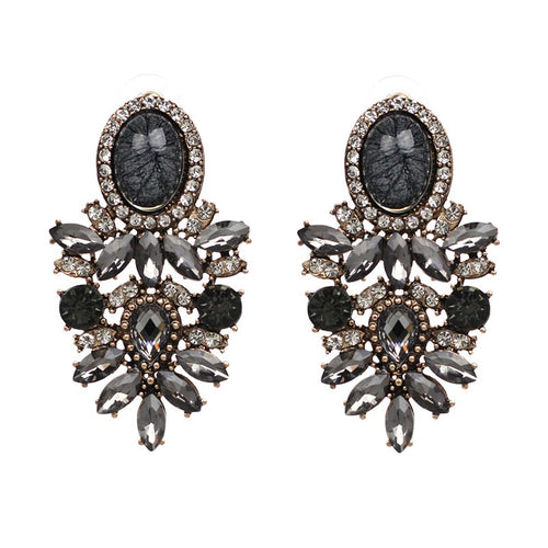 GINA in Black Statement Earrings - LILYANI LONDON - Earrings