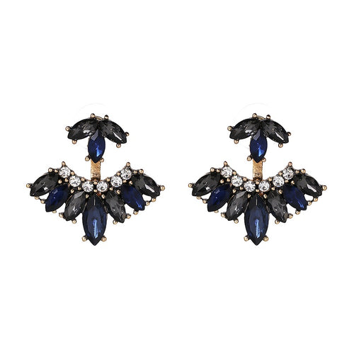 MILLIE Blue Ear-Jackets - LILYANI LONDON - Earrings