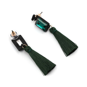 EMI in Green Statement Earrings - LILYANI LONDON - Earrings