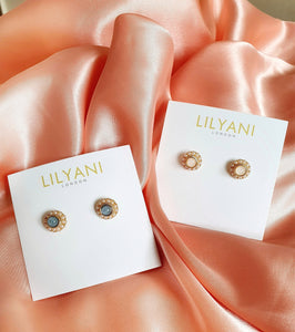 TYLLI BLUE Studs - LILYANI LONDON - Earrings