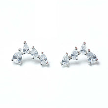 Load image into Gallery viewer, BEVERLY Silver Studs - LILYANI LONDON - Earrings
