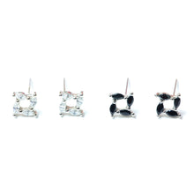 Load image into Gallery viewer, KOKO Silver Studs - LILYANI LONDON - Earrings
