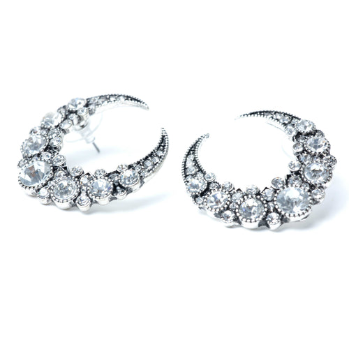 THEA Silver Statement Earrings - LILYANI LONDON - Earrings