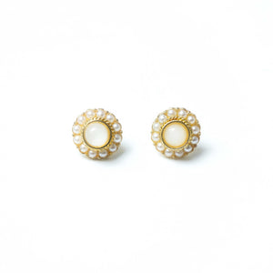 TYLLI White Studs - LILYANI LONDON - Earrings