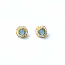 Load image into Gallery viewer, TYLLI BLUE Studs - LILYANI LONDON - Earrings
