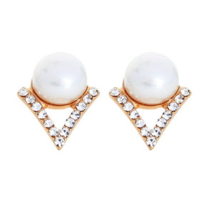 UMA White Studs - LILYANI LONDON - Earrings