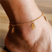 Load image into Gallery viewer, JUDAI Hamsa Anklet
