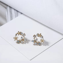 Load image into Gallery viewer, KRISSY White Studs - LILYANI LONDON - Earrings
