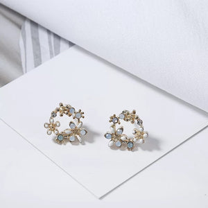 KRISSY White Studs - LILYANI LONDON - Earrings