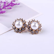 Load image into Gallery viewer, DAISY Statement Studs - LILYANI LONDON - Earrings
