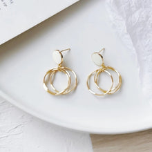 Load image into Gallery viewer, KIYAARA Brown Mini Hoop Earrings - LILYANI LONDON - Earrings
