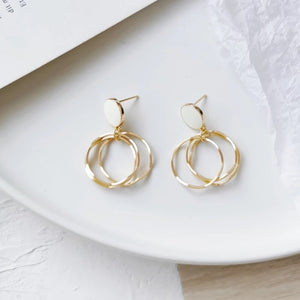 KIYAARA Brown Mini Hoop Earrings - LILYANI LONDON - Earrings