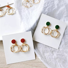 Load image into Gallery viewer, KIYAARA Brown Mini Hoop Earrings - LILYANI LONDON - Earrings
